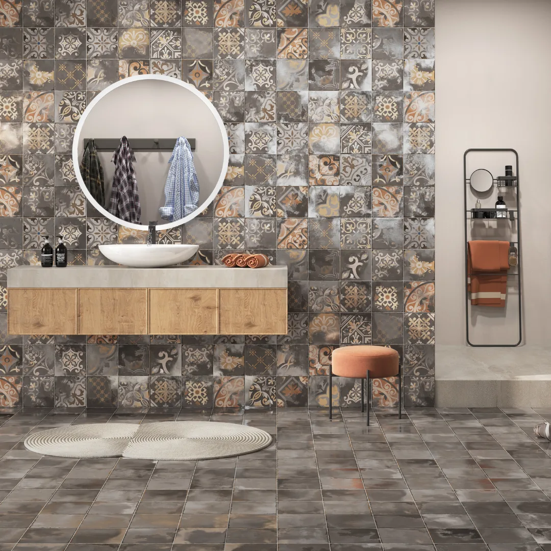 Exotica Rivoli Smoke, vitrified wall tile for exterior walls